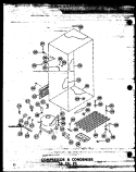 COMPRESSOR & CONDENSER 16 CU. FT. Diagram and Parts List for T16W-A P6030306W A Amana Refrigerator