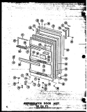 REF DOOR ASSY 20 CU. FT. Diagram and Parts List for TD20W-C P6030318W C Amana Refrigerator