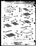 INTERIOR PARTS 20 CU. FT. Diagram and Parts List for TD20W-C P6030318W C Amana Refrigerator