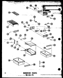 INTERIOR PARTS 18 CU. FT. Diagram and Parts List for TC18N-C P6030359W C Amana Refrigerator