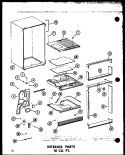 INTERIOR PARTS 16 CU. FT. Diagram and Parts List for TR16B-L P7350003W L Amana Refrigerator