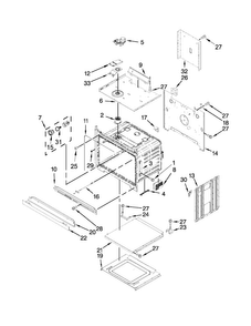 Lower Oven Parts Diagram and Parts List for MEW7627AB01  Maytag Wall Oven