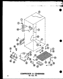COMPRESSOR & CONDENSER 16 CU. FT. Diagram and Parts List for TR16B-L P7350003W L Amana Refrigerator