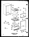INTERIOR PARTS 20 CU. FT. Diagram and Parts List for TR20B-L P7350008W L Amana Refrigerator
