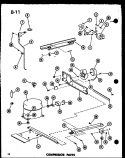 COMPRESSOR PARTS Diagram and Parts List for TC18D-C P7466005W C Amana Refrigerator