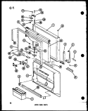 UPPER DOOR PARTS Diagram and Parts List for TC20D-C P7466009W C Amana Refrigerator