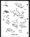 INTERIOR PARTS Diagram and Parts List for TC20D-C P7466009W C Amana Refrigerator
