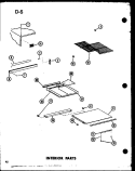 INTERIOR PARTS Diagram and Parts List for TD23D-G P7466006W G Amana Refrigerator