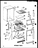 Part Location Diagram of D7244302 Whirlpool REF TOP