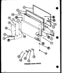 FZ DOOR PARTS Diagram and Parts List for TMI16K P7803232W Amana Refrigerator