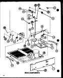 REAR COMPONENTS Diagram and Parts List for TMI16K P7803232W Amana Refrigerator
