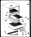 INTERIOR ACCESSORIES Diagram and Parts List for TMI18K P7803234W Amana Refrigerator