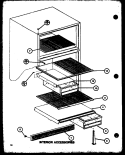 INTERIOR ACCESSORIES Diagram and Parts List for TMI20K P7803235W Amana Refrigerator