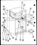 Page 18 Diagram and Parts List for TMI20K P7803235W Amana Refrigerator