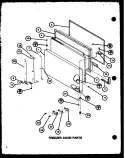 FZ DOOR PARTS Diagram and Parts List for TC20K2 P7803250W Amana Refrigerator