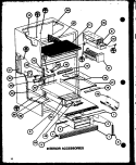 INTERIOR ACCESSORIES Diagram and Parts List for TC20K2 P7803250W Amana Refrigerator