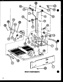 REAR COMPONENTS Diagram and Parts List for TC20K2 P7803250W Amana Refrigerator