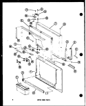 UPPER DOOR PARTS Diagram and Parts List for TC18C-L P7350016W L Amana Refrigerator