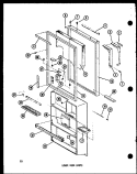 LOWER DOOR PARTS Diagram and Parts List for TC18C-L P7350016W L Amana Refrigerator
