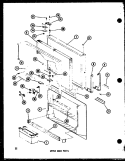 UPPER DOOR PARTS Diagram and Parts List for TC20C P7350021W Amana Refrigerator