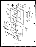 LOWER DOOR PARTS Diagram and Parts List for TC20C P7350021W Amana Refrigerator