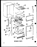 INTERIOR PARTS Diagram and Parts List for TC20C P7350021W Amana Refrigerator