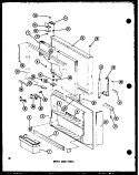 UPPER DOOR PARTS Diagram and Parts List for TD23C-G P7350018W G Amana Refrigerator