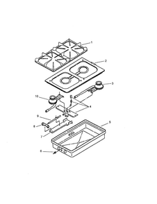 Top Burner Assembly--cc25/cc27 Diagram and Parts List for AGDS901E P1131829NE Amana Range