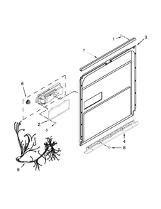 Part Location Diagram of W10744902 Whirlpool HARNS-WIRE