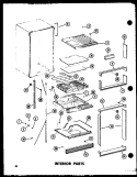 INTERIOR PARTS Diagram and Parts List for TD23C-G P7350018W G Amana Refrigerator