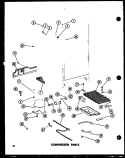 COMPRESSOR PARTS Diagram and Parts List for TD23C-G P7350018W G Amana Refrigerator