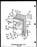 Part Location Diagram of D7370518 Whirlpool DOOR REF-C-P-TC18B