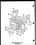 FZ DOOR ASSY Diagram and Parts List for ESRFC316B P7350002W Amana Refrigerator