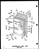 REF DOOR ASSY Diagram and Parts List for ESRFC316B P7350002W Amana Refrigerator
