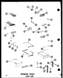 INTERIOR PARTS Diagram and Parts List for ESRFC316B P7350002W Amana Refrigerator
