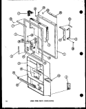 LOWER DOOR PARTS (ESRF / ESRFC) Diagram and Parts List for ESRF14C-C P7395309W C Amana Refrigerator