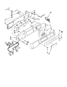 Part Location Diagram of W10475276 Whirlpool HARNS-WIRE
