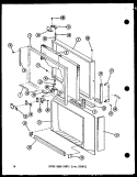 UPPER DOOR PARTS (TM / ESRFC) Diagram and Parts List for TM16D P7395322W Amana Refrigerator