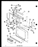 UPPER DOOR PARTS Diagram and Parts List for TCI18D P7350027W Amana Refrigerator