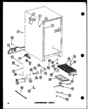 COMPRESSOR PARTS Diagram and Parts List for TC20D P7350029W Amana Refrigerator