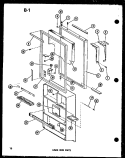 LOWER DOOR PARTS Diagram and Parts List for TC18F-G P7528805W G Amana Refrigerator