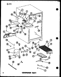 COMPRESSOR PARTS Diagram and Parts List for TC20FL P7528808W L Amana Refrigerator
