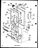 LOWER DOOR PARTS Diagram and Parts List for TD23FG P7528806W G Amana Refrigerator