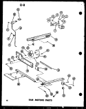 FAN MOTORS PARTS Diagram and Parts List for TD23FG P7528806W G Amana Refrigerator