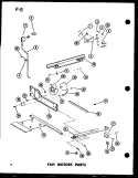 FAN MOTORS PARTS Diagram and Parts List for TLI20F P7528816W Amana Refrigerator