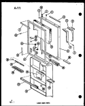 LOWER DOOR PARTS Diagram and Parts List for TSC-18E P7456802W Amana Refrigerator