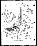 REAR COMPONENTS Diagram and Parts List for BC20J P7680812W Amana Refrigerator