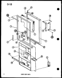 LOWER DOOR PARTS Diagram and Parts List for TM14G P7565808W Amana Refrigerator