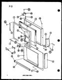 UPPER DOOR PARTS Diagram and Parts List for TM14G-1-G P7565813W G Amana Refrigerator