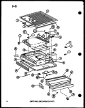 CENTER MULLION / EVAP PARTS Diagram and Parts List for TM14G-1-G P7565813W G Amana Refrigerator